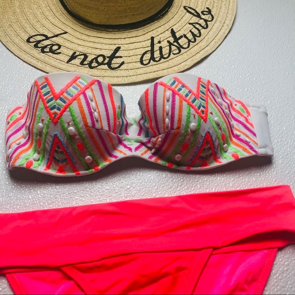 Victoria’s Secret Swim bandeau boho bikini set 34B - Picture 2 of 9